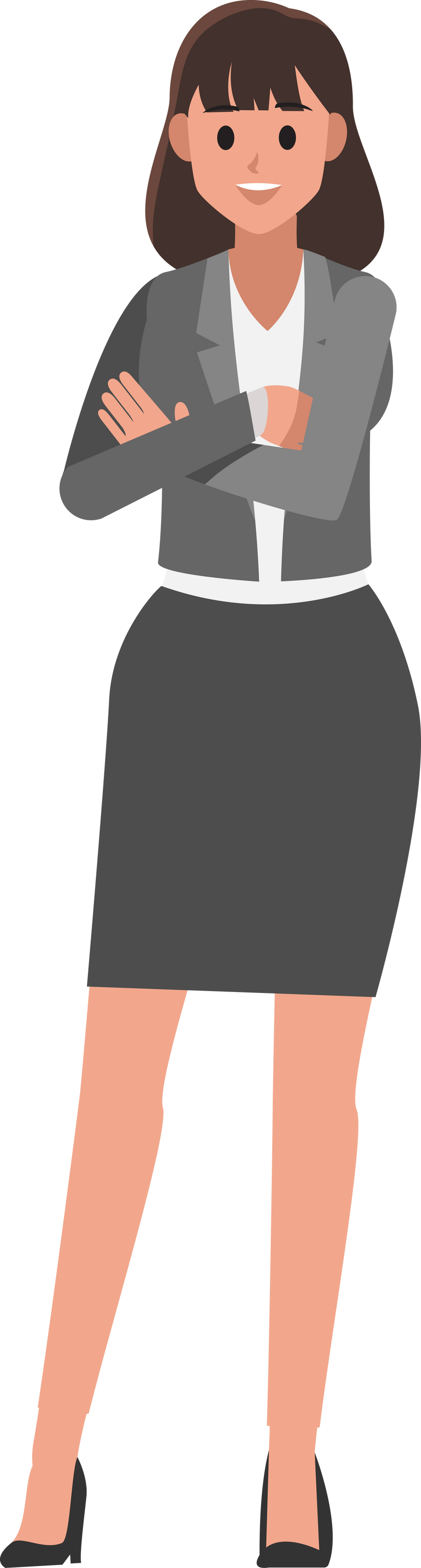 cartoon business woman  character